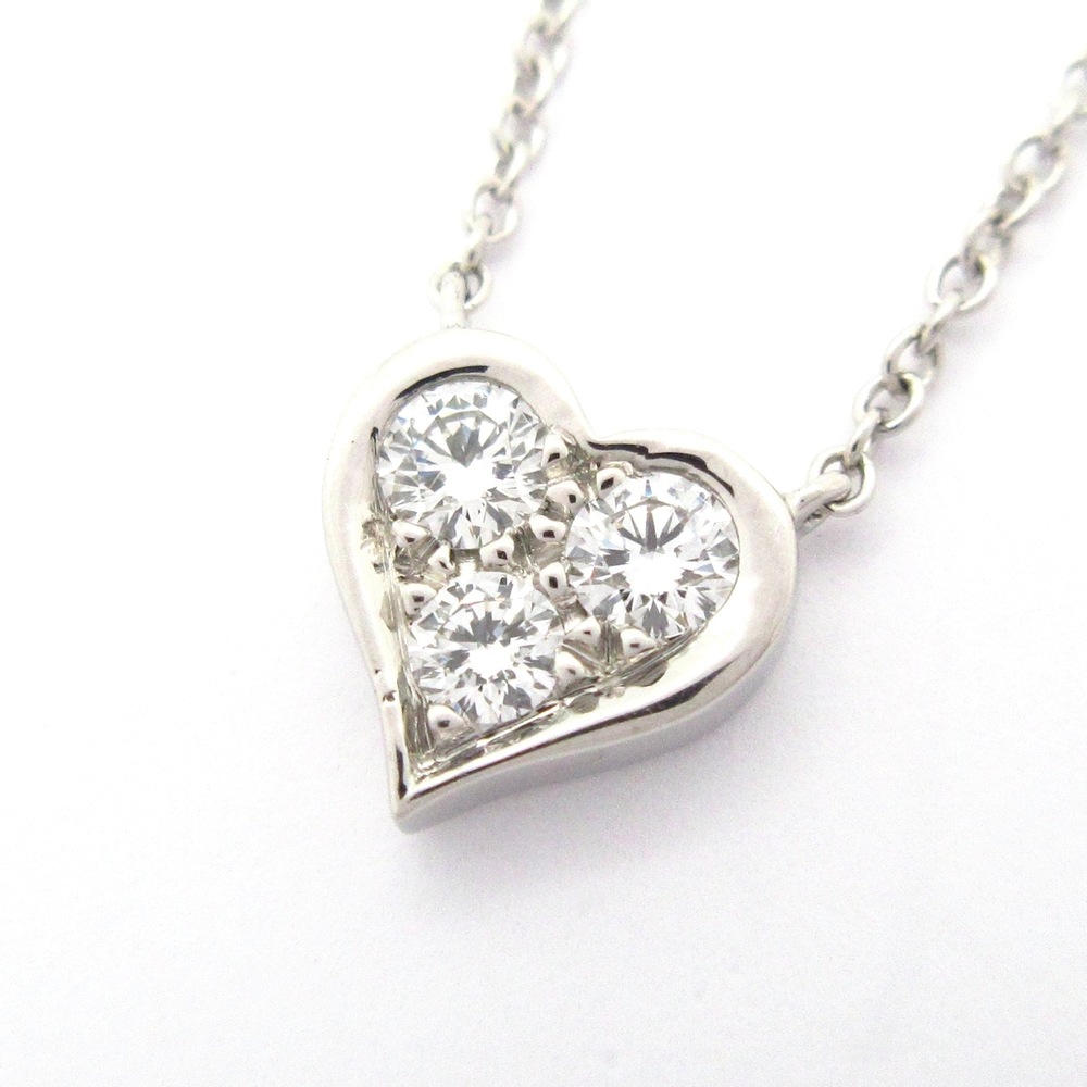 Tiffany & Co. Sentimental Heart Necklace Pt950 Diamond